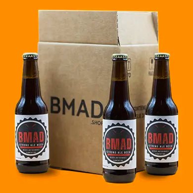 Birra artigianale Amber Strong Ale confezione da 12 bottiglie da 33 cl, Vol 7% - Bmad.Shop