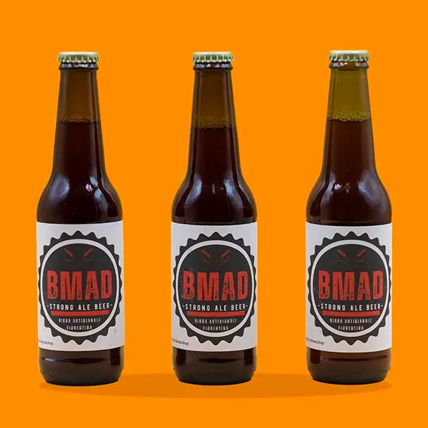 Birra artigianale Amber Strong Ale confezione da 6 bottiglie da 33 cl, Vol 7% - Bmad.Shop