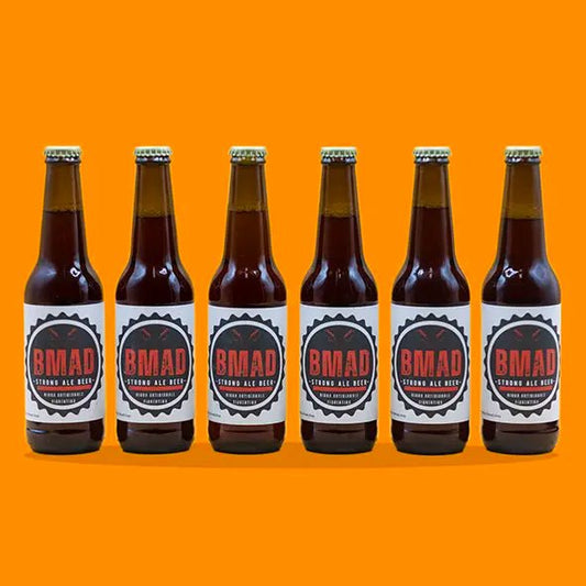 Birra artigianale Amber Strong Ale confezione da 6 bottiglie da 33 cl, Vol 7% - Bmad.Shop