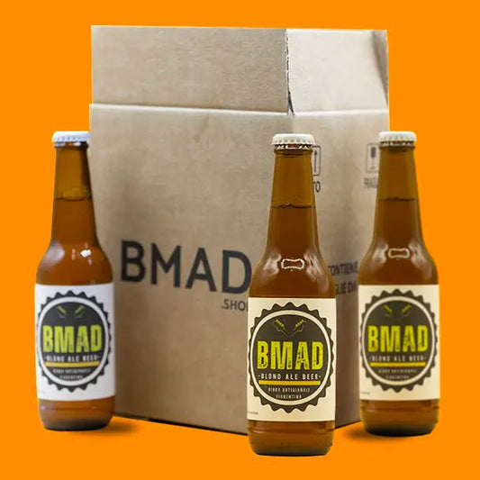 Birra artigianale Blond Ale confezione da 12 bottiglie da 33 cl, Vol 5% - Bmad.Shop