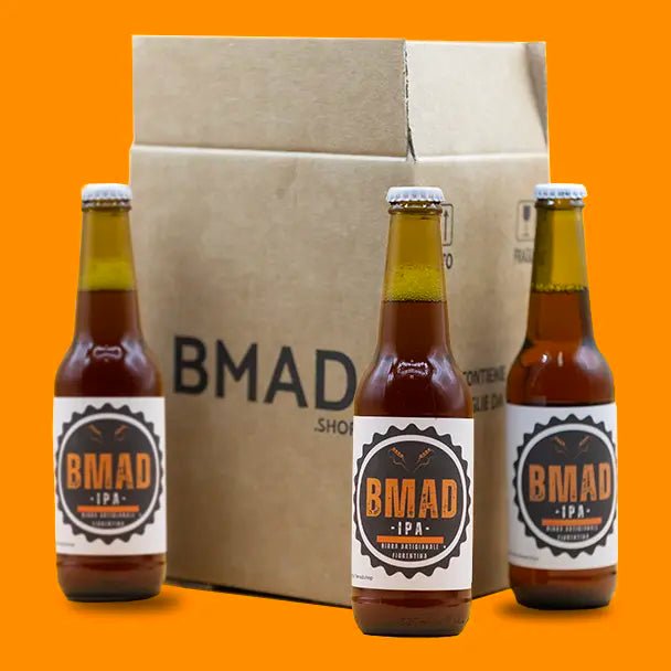 Birra artigianale IPA confezione da 12 bottiglie da 33 cl, Vol 6% - Bmad.Shop